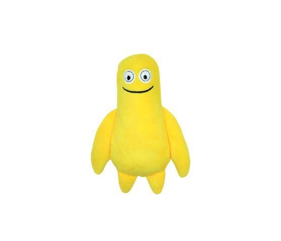 Bud'z Monster Smiling Bob Plush Dog Toy, Yellow, 13.5 x 5 x 20-cm