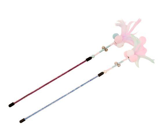 Bud'z Cotton Candy Multi Balls Jar Feather Cat Toy