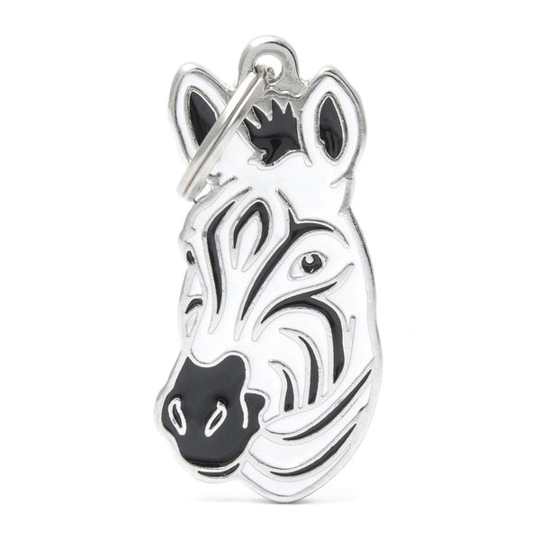 MyFamily Wild Zebra Pet ID Tag, Medium