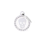 MyFamily Glam Skull Médaille d'identification pour animaux de compagnie, blanc