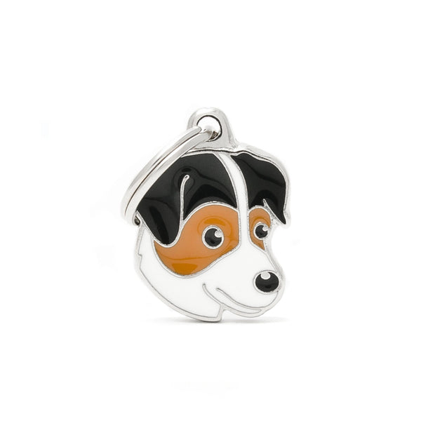 MyFamily Friends Jack Russel Pet ID Tag, Tricolour, Medium
