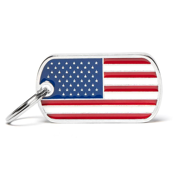 MyFamily Flags U.S.A. Pet ID Tag, Medium