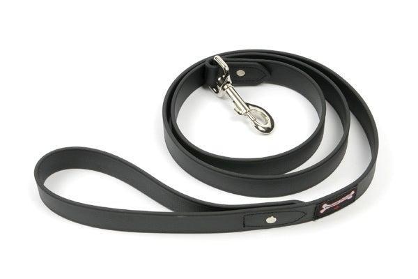 Smoochy Poochy Polyvinyl Waterproof Regular Style Dog Leash, Black