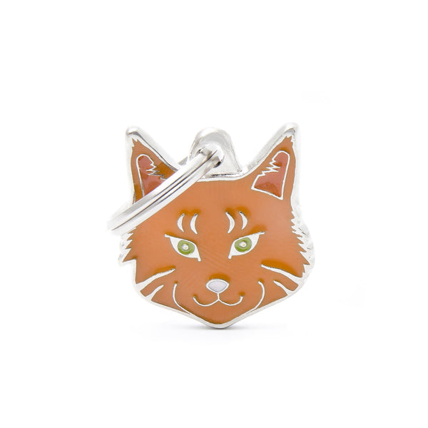 MyFamily Friends Maine Coon Pet ID Tag, Red, Medium