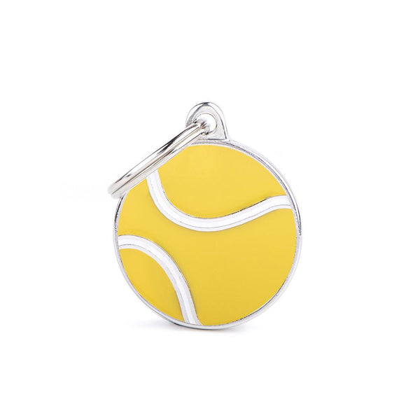 MyFamily Charms Tennis Ball Pet ID Tag
