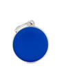 MyFamily Circle Médaille d'identification pour animaux de compagnie, bleu