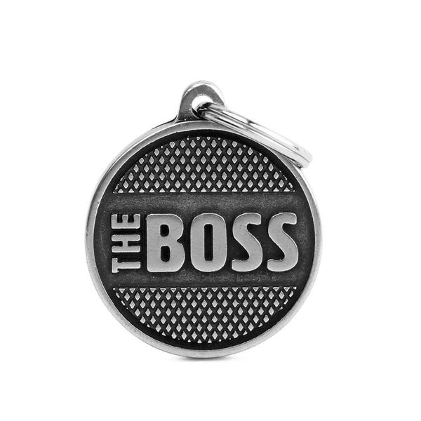 MyFamily Circle Bronx The Boss Médaille d'identification pour animaux de compagnie