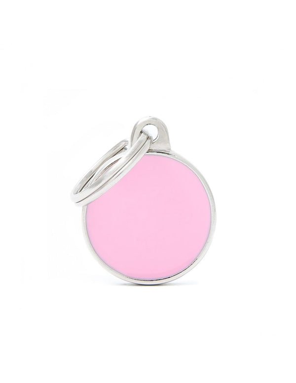 MyFamily Circle Handmade Pet ID Tag, Pink