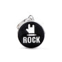 MyFamily Circle Rock Médaille d'identification pour animaux de compagnie