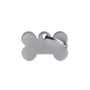 MyFamily Bone en aluminium Médaille d'identification pour animaux de compagnie, gris