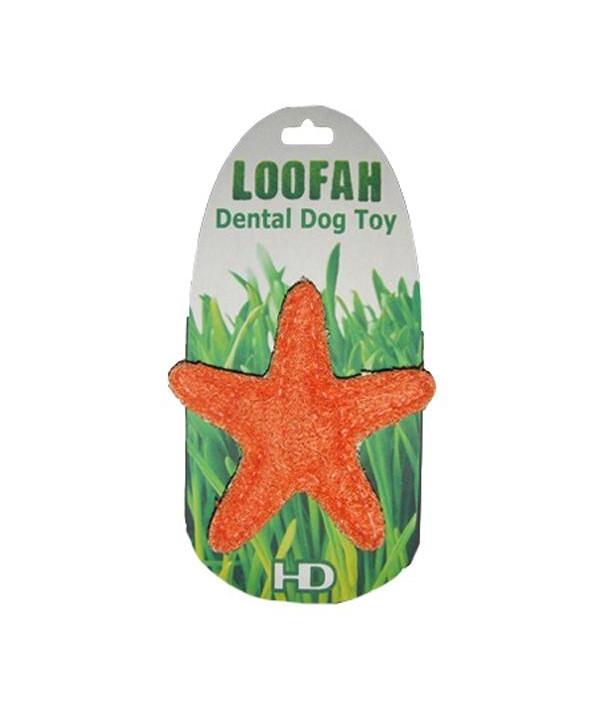 Hip Doggie Barker's Bowtique Jouet dentaire pour chiens Loofah Étoile de mer