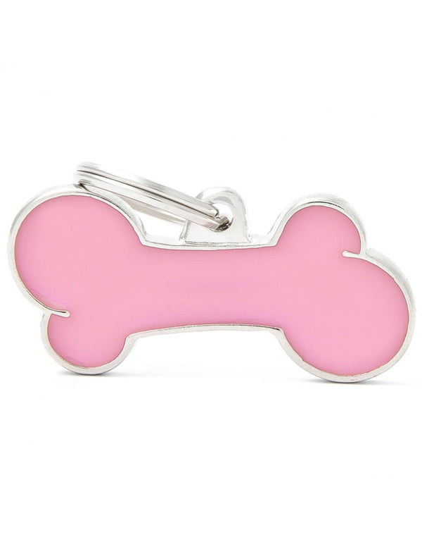 MyFamily Classic Bone Pet ID Tag, Pink