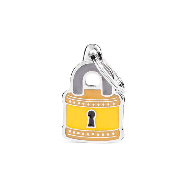 MyFamily Charms Padlock Pet ID Tag, Medium