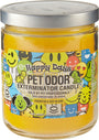 Bougie désodorisante Happy Days pour exterminateur d'odeurs d'animaux, pot de 13 oz
