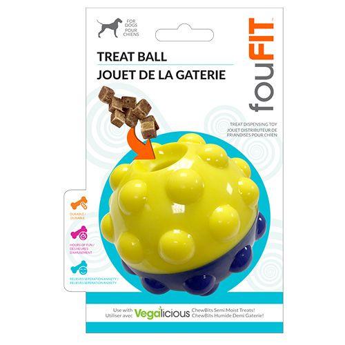 foufouBRANDS Bumper Treat Ball Dog Toy