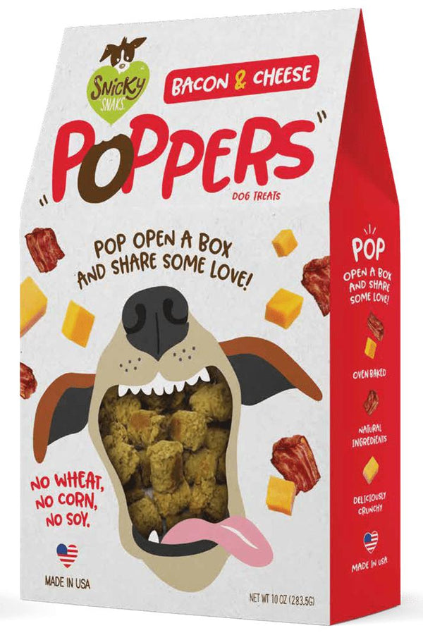 Snicky Snaks Friandises Poppers Bacon & Fromage pour chiens