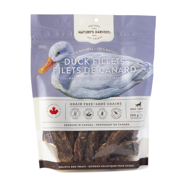 Nature's Harvest Duck Fillets Dog Treats