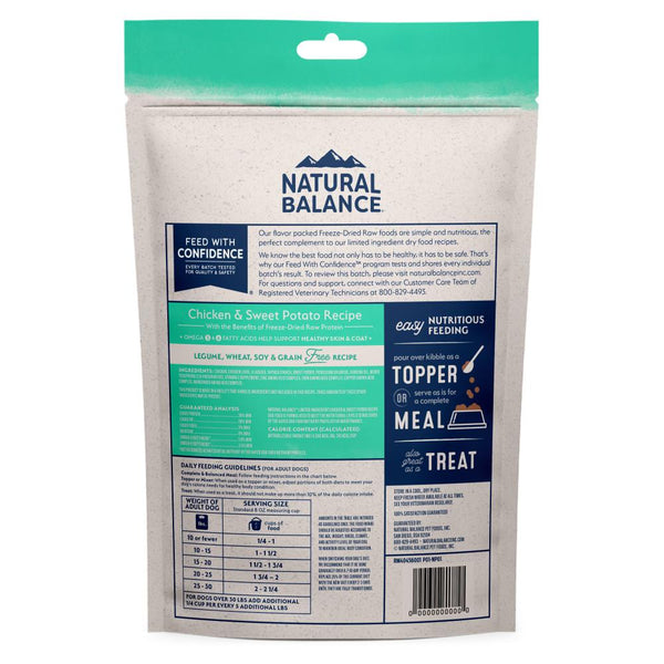 Natural Balance Limited Ingredient Chicken & Sweet Potato Recipe Freeze-Dried Raw Dog Food