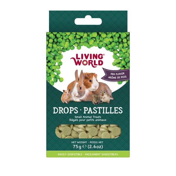 gâteries pour petits animaux Living World Drops à saveur de pois