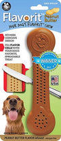 Pet Qwerks Flavorit Jouet Os en Nylon Infusé Saveur Beurre de Cacahuète pour chiens