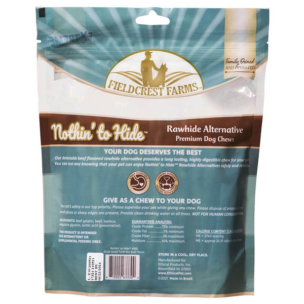 Fieldcrest Farms Nothin' to Hide Small Twist Stix Beef Pack Dog Treats