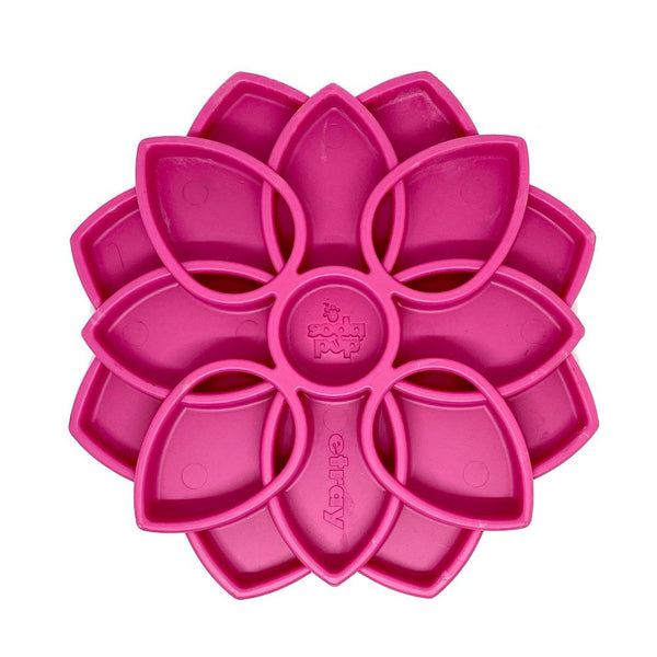 SodaPup Plateau d’enrichissement eTray avec design Mandala, distributeur lent pour chiens, Rose