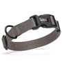 Dogline Nylon Flat Dog Collar, Grey