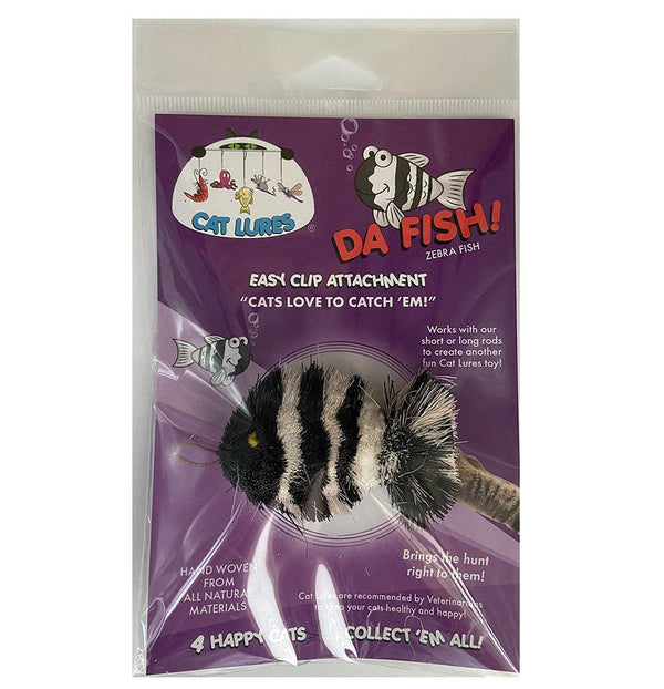 Go Cat Cat Lures Canne teaser Da Zebra Fish Teaser Wand Lure Attachment pour chat