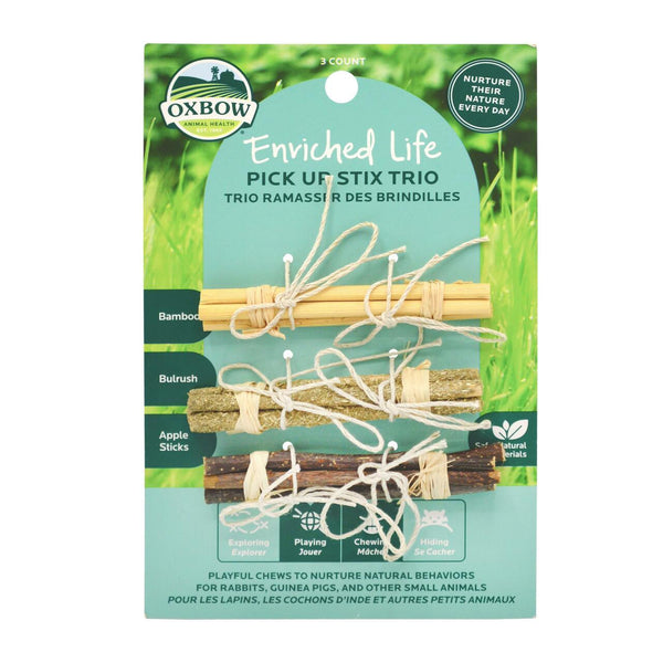 Oxbow Enriched Life Pick Up Stix Trio Chew Small Animal Toy