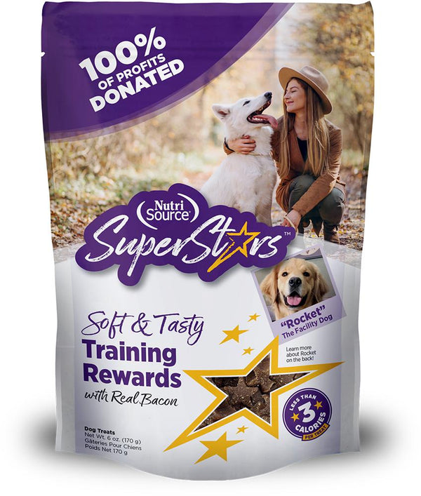 NutriSource SuperStars Soft & Tasty Bacon Training Dog Treats