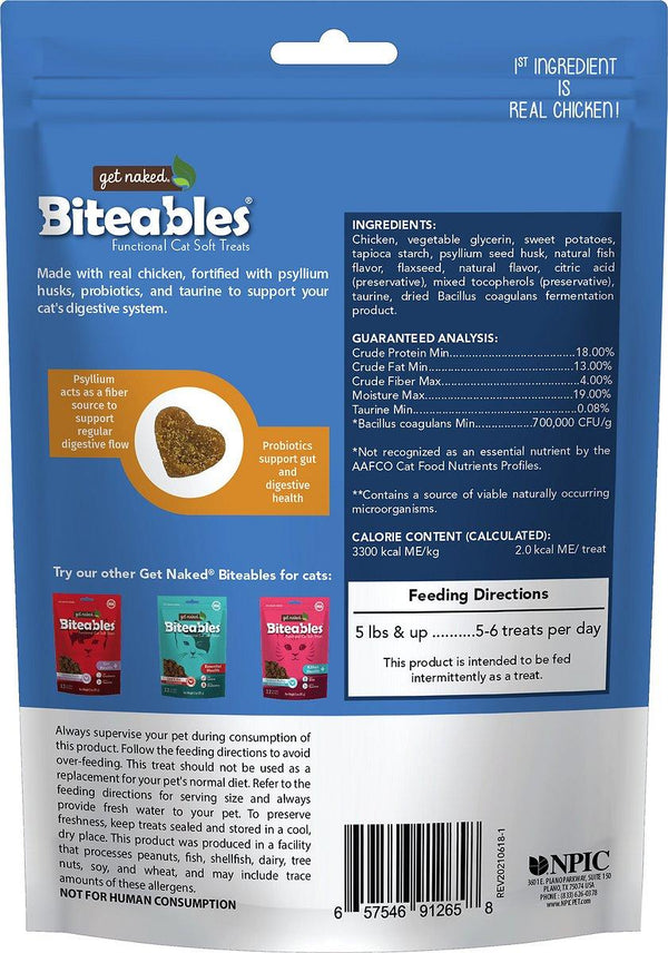 Get Naked Biteables Friandises pour chats Digestive Health Plus Surf & Turf