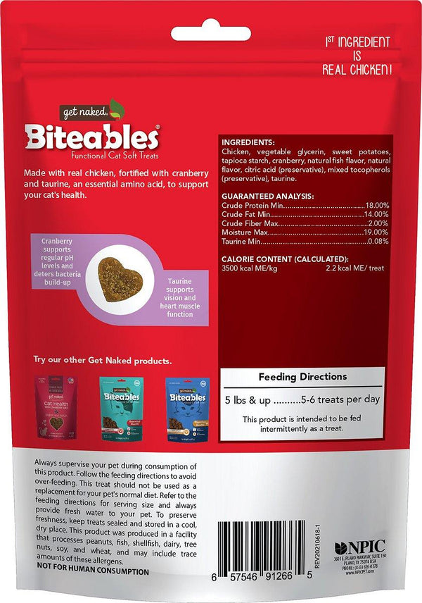 Get Naked Biteables Cat Health Plus Chicken Feast Cat Treats