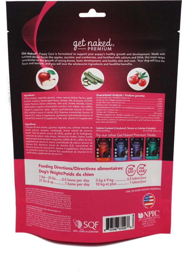 Get Naked Premium Puppy Care Chicken & Apple Grain-Free Dog Treats