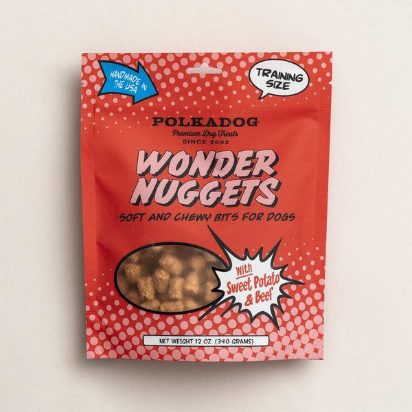 Polkadog Wonder Nuggets gourmandises pour chiens à la patate douce et au bœuf