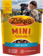 Zuke's Mini Naturals Friandises recette bœuf pour chiens