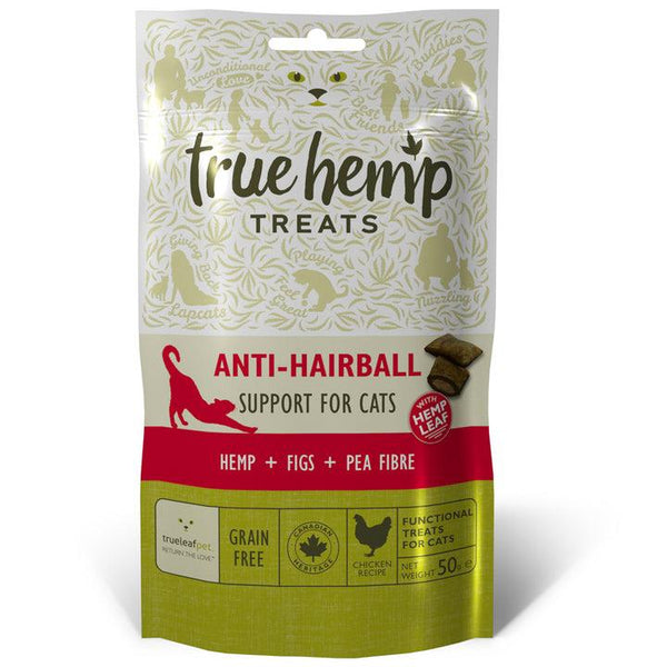 True Leaf Friandises Sans céréales au Poulet Anti-boules de poils pour Chats
