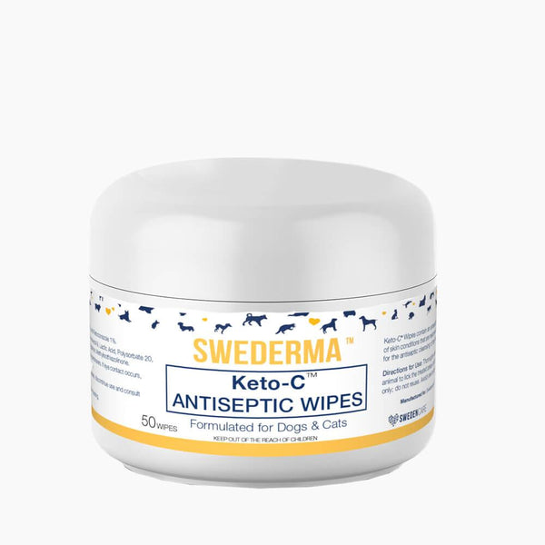 Swederma Keto-C Antiseptic Wipes for Dogs & Cats