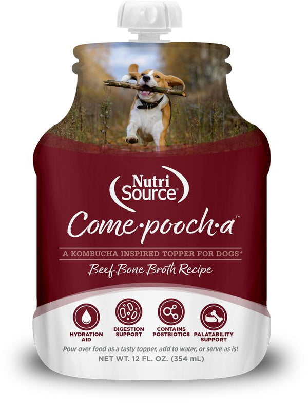 NutriSource Bouillon d'os de boeuf Come-Pooch-A pour chiens