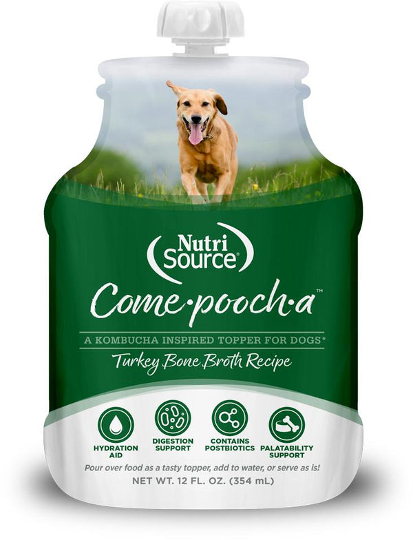 Garniture de nourriture pour chiens avec bouillon d'os de dinde Come-Pooch-A de NutriSource