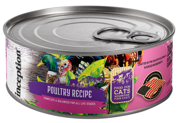 Inception Poultry Recipe Wet Cat Food Can
