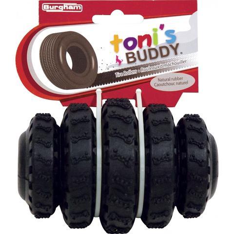 Burgham Toni's Buddy Rubber Tire Roller Dog Toy