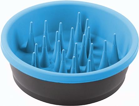 Dexas Dog Slow Feeder, Pro Blue