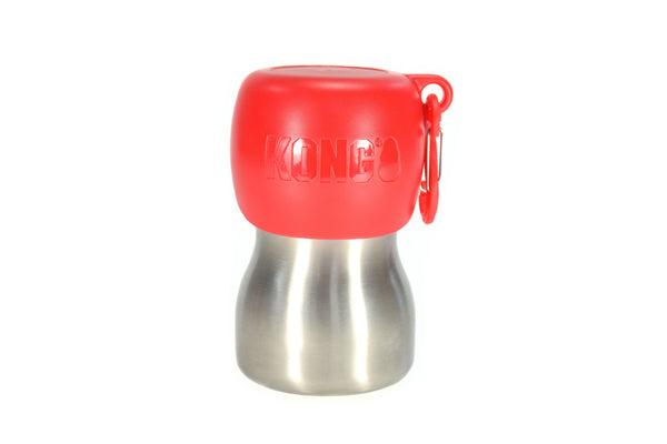 KONG H2O Stainless Steel Dog Water Bottle, Red
