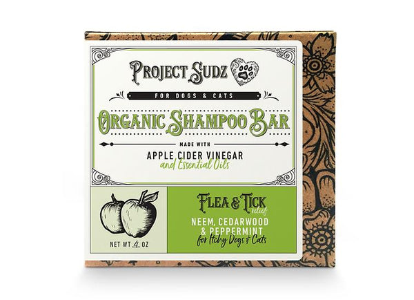 Project Sudz Pain de shampooing anti-puces et tiques pour chiens et chats