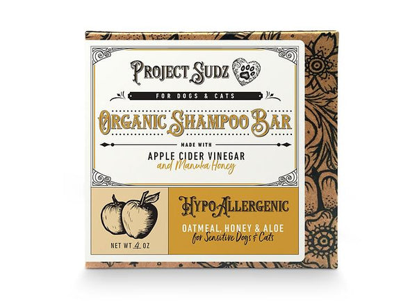 Project Sudz Pain de shampooing hypoallergénique pour chiens et chats