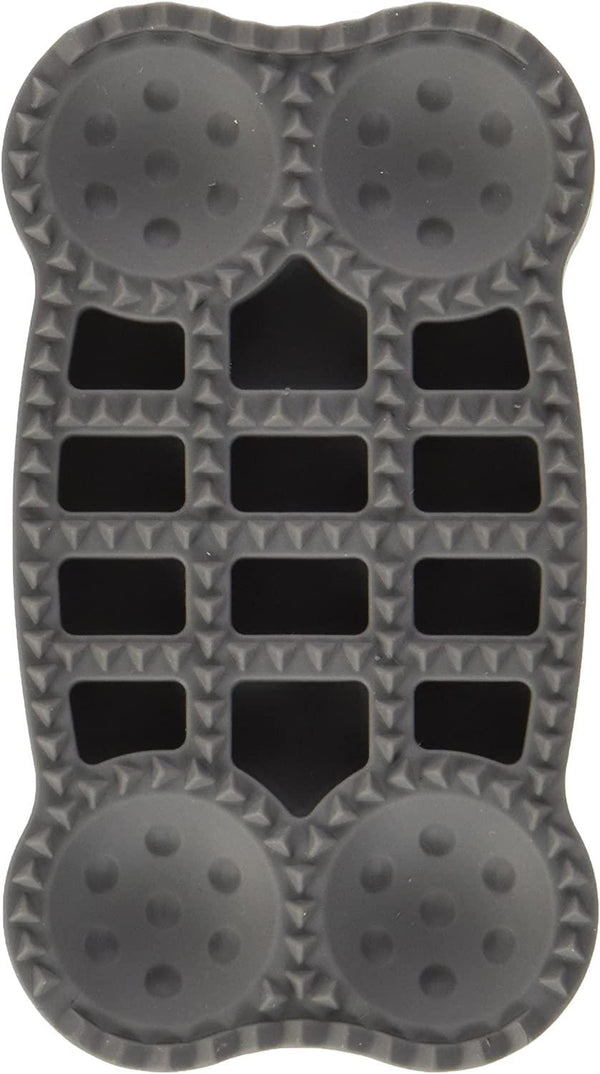 foufouBRANDS Brosse silicone polyvalente Groomie pour chiens, Charbon