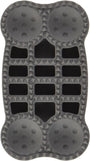foufouBRANDS Brosse silicone polyvalente Groomie pour chiens, Charbon