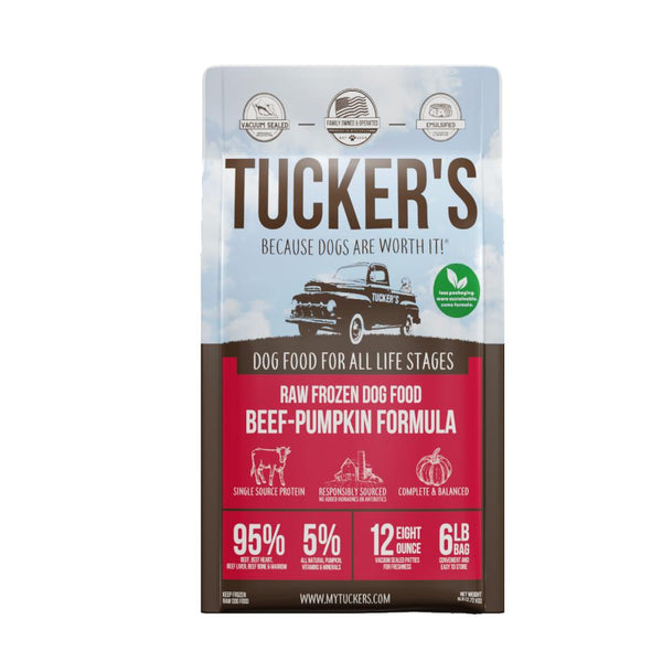 Tucker's Complete & Balanced Beef & Pumpkin Raw Frozen Dog Food