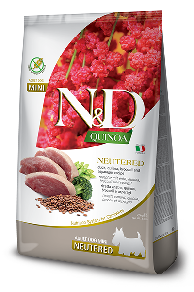 Farmina N&D Quinoa Neutered Duck Adut Mini Dry Dog Food