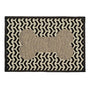 Loving Pets Bella Fashion Tapis de gamelle Os géométriques pour chiens, marron